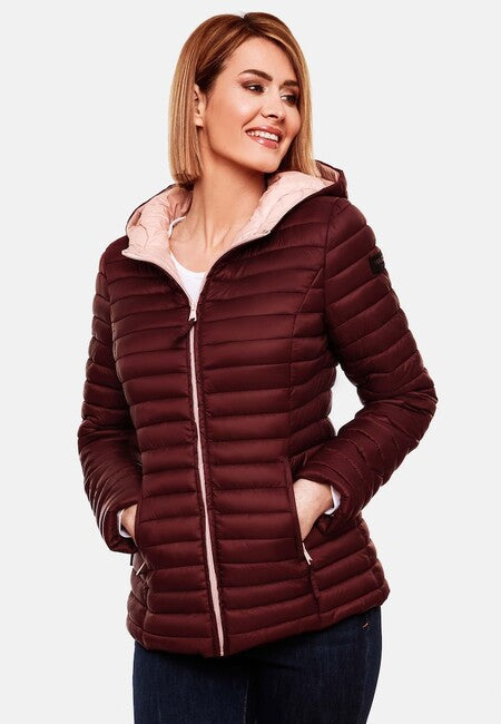Marikoo ASRAA damen-Übergangsjacke mit Kapuze, wine