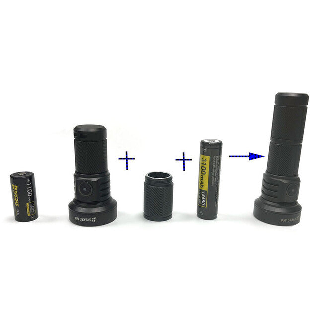 Speras M4 Plus Tube Verlängerungsrohr schwarz