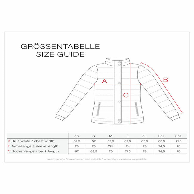Navahoo Schokolinaa damen kurze Winterjacke, schwarz