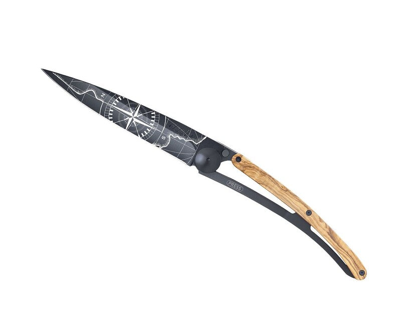 Deejo Giant Klappmesser schwarz Incognita