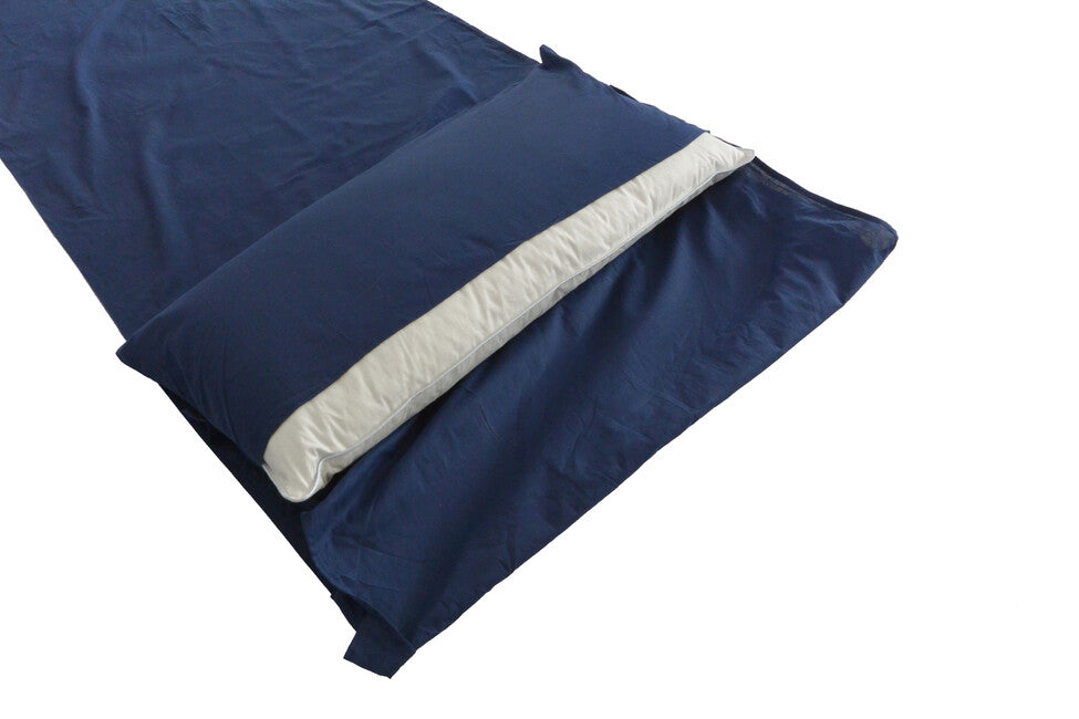 Origin Outdoors Baumwolle rechteckigen Schlafsack Liner in königsblau