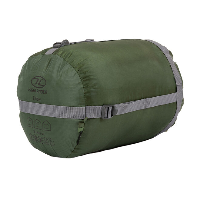 Highlander Ember 250 Sleeping Bag, Λαδί