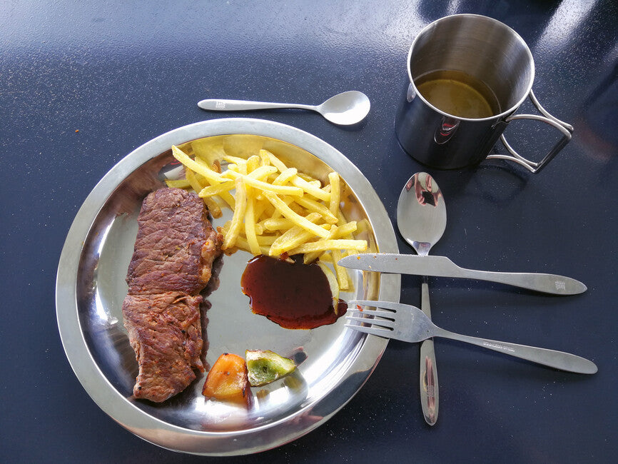 BasicNature Flaches Blech aus rostfreiem Stahl