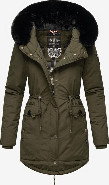Navahoo Sweety Deluxe damen-Winterparka dunkeloliv
