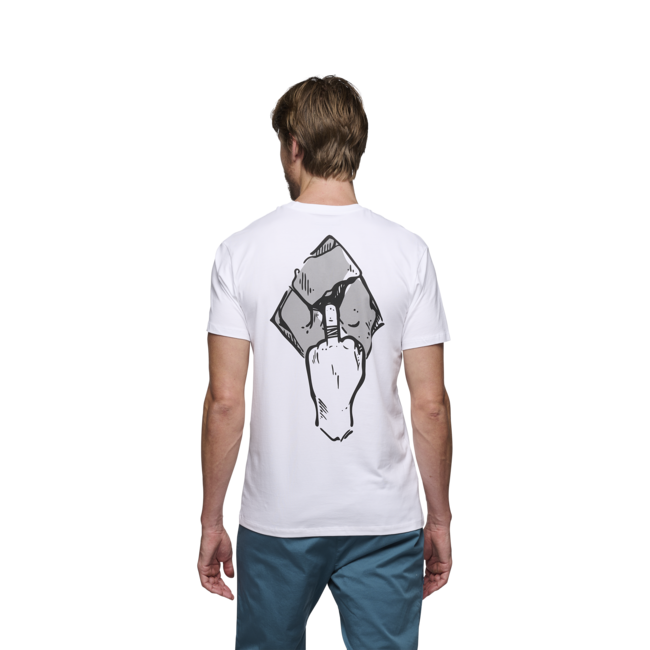 Black Diamond Mono Pocket herren Kurzarm-T-shirt, weiß