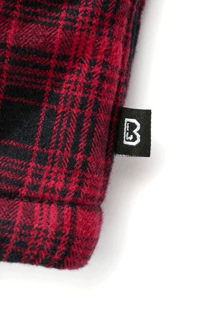 Brandit Classic Sherpa jacke, schwarz-rot