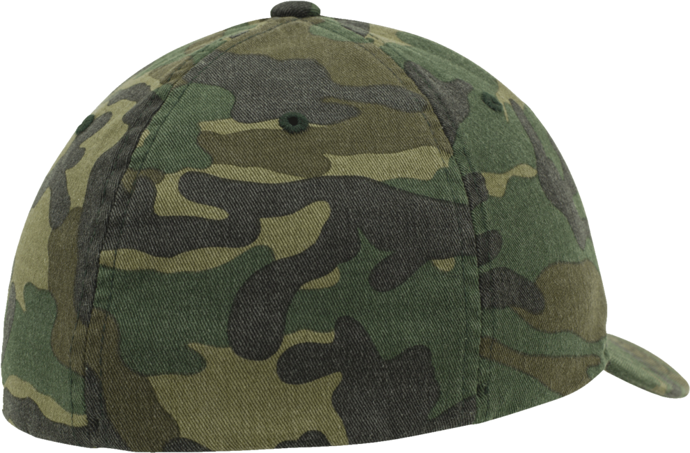 Brandit Flexfit Garment Camo kappe mit gewaschenem effekt, woodland