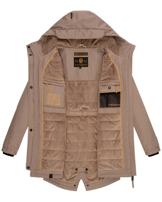 Navahoo BRINJAA damen-Softshell-Übergangsjacke, taupe-grau