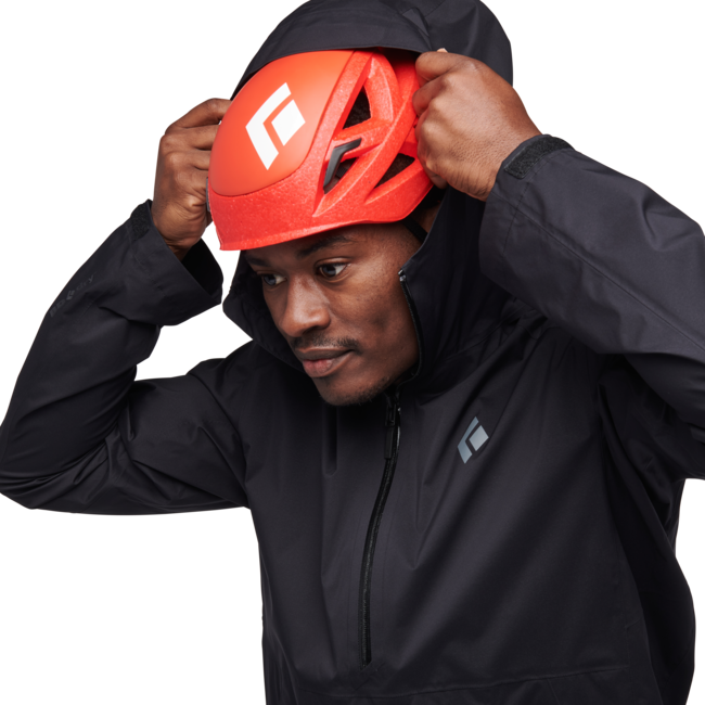 Black Diamond Stormline Stretch Anorak Waterproof Jacket, schwarz