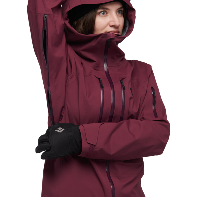 Black Diamond Recon LT Stretch Shell damen-Skijacke, Brombeere