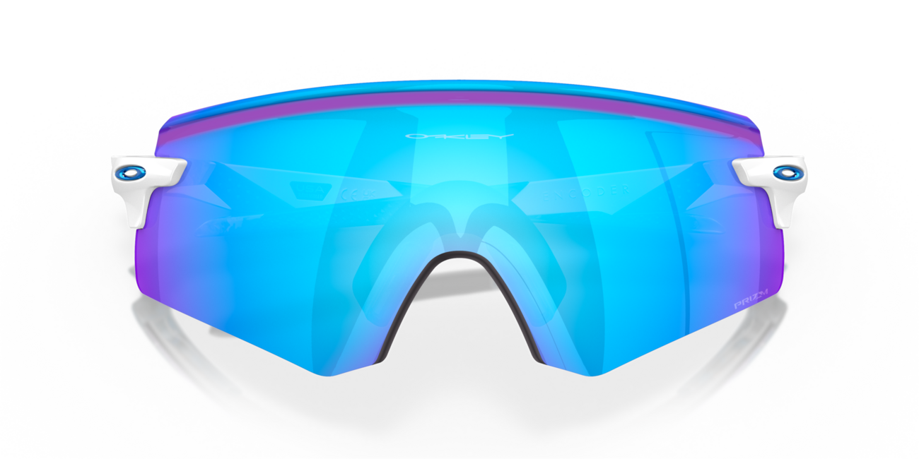 Oakley ENCODER Sonnenbrille mit Rahmen Polished White und mit Dias Prizm Sapphire