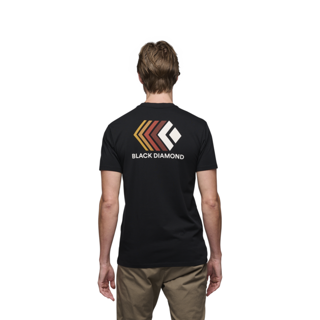 Black Diamond Faded herren kurzarm-T-shirt, schwarz