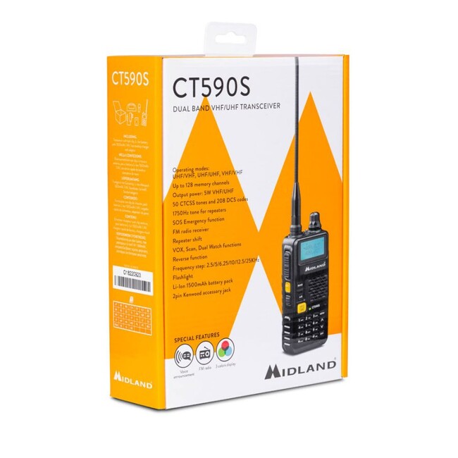 Midland CT590 S Amateur Handsender, schwarz