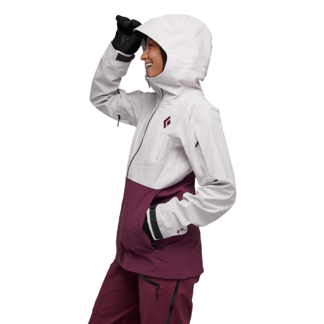 Black Diamond Recon Stretch Ski Shell damen-Skijacke, eisrosa-brombeere