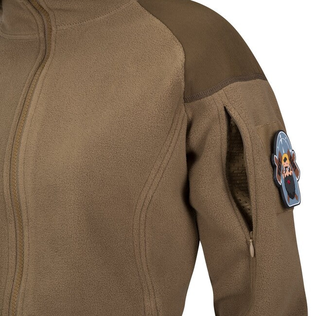 Helikon-Tex Cumulus damen-Fleece-T-shirt mit Kapuze, schwarz