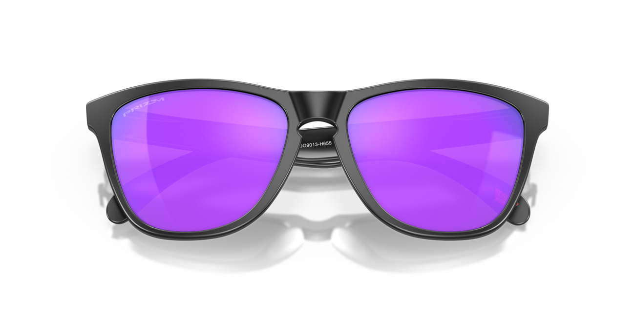 Oakley FROGSKINS Sonnenbrille mit Rahmen Matte Black und mit Dias Prizm Violet 55