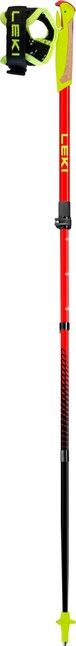 LEKI Trail Running Stöcke Ultratrail FX Junior, natur-carbon-hellrot-neongelb, 95 - 110 cm