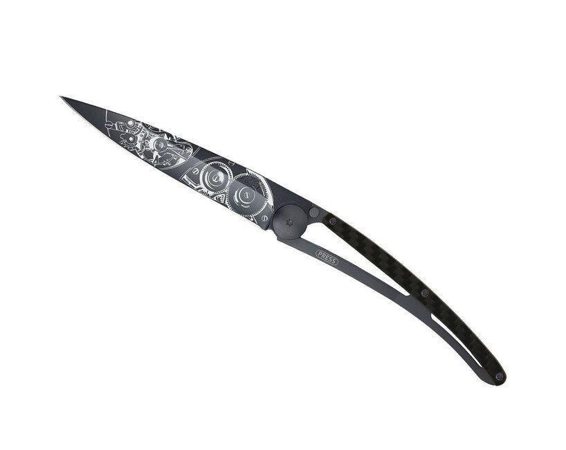 Deejo Horlogerie schließmesser mirror carbon watchmaker