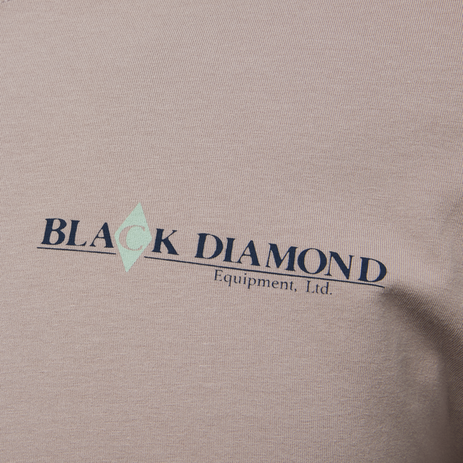 Black Diamond Heritage Wordmark herren langarm-T-shirt, blass lila