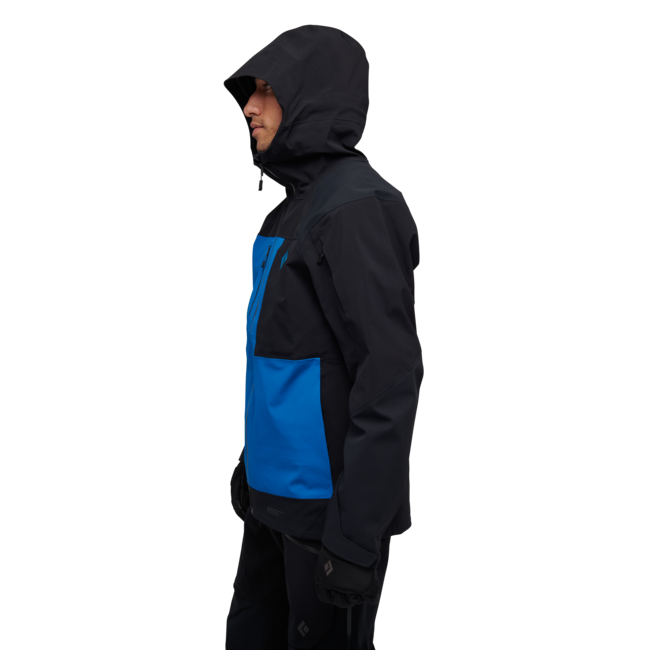Black Diamond Recon Stretch Pro Shell men's ski jacket, schwarz-kingfisher