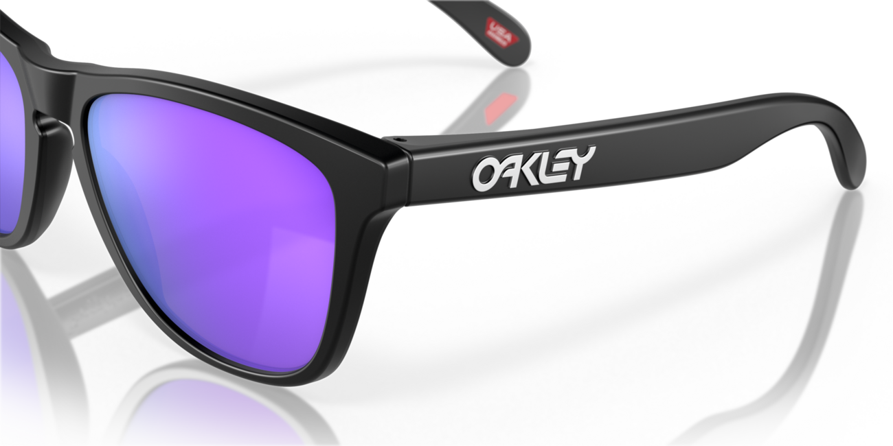 Oakley FROGSKINS Sonnenbrille mit Rahmen Matte Black und mit Dias Prizm Violet 55