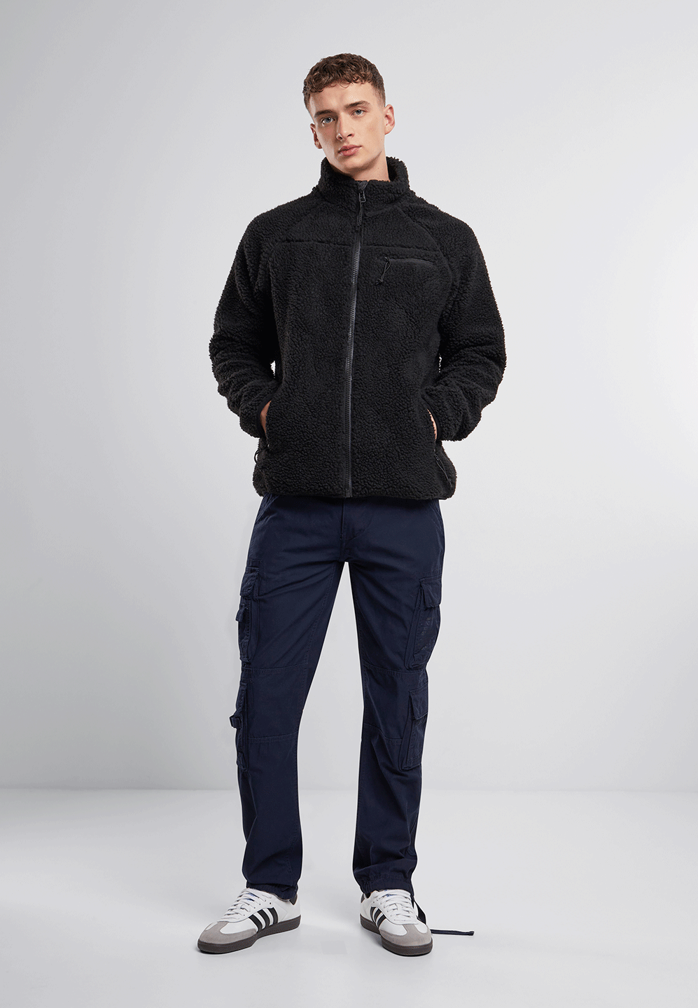 Brandit Teddyfleece flisová bunda, čierna