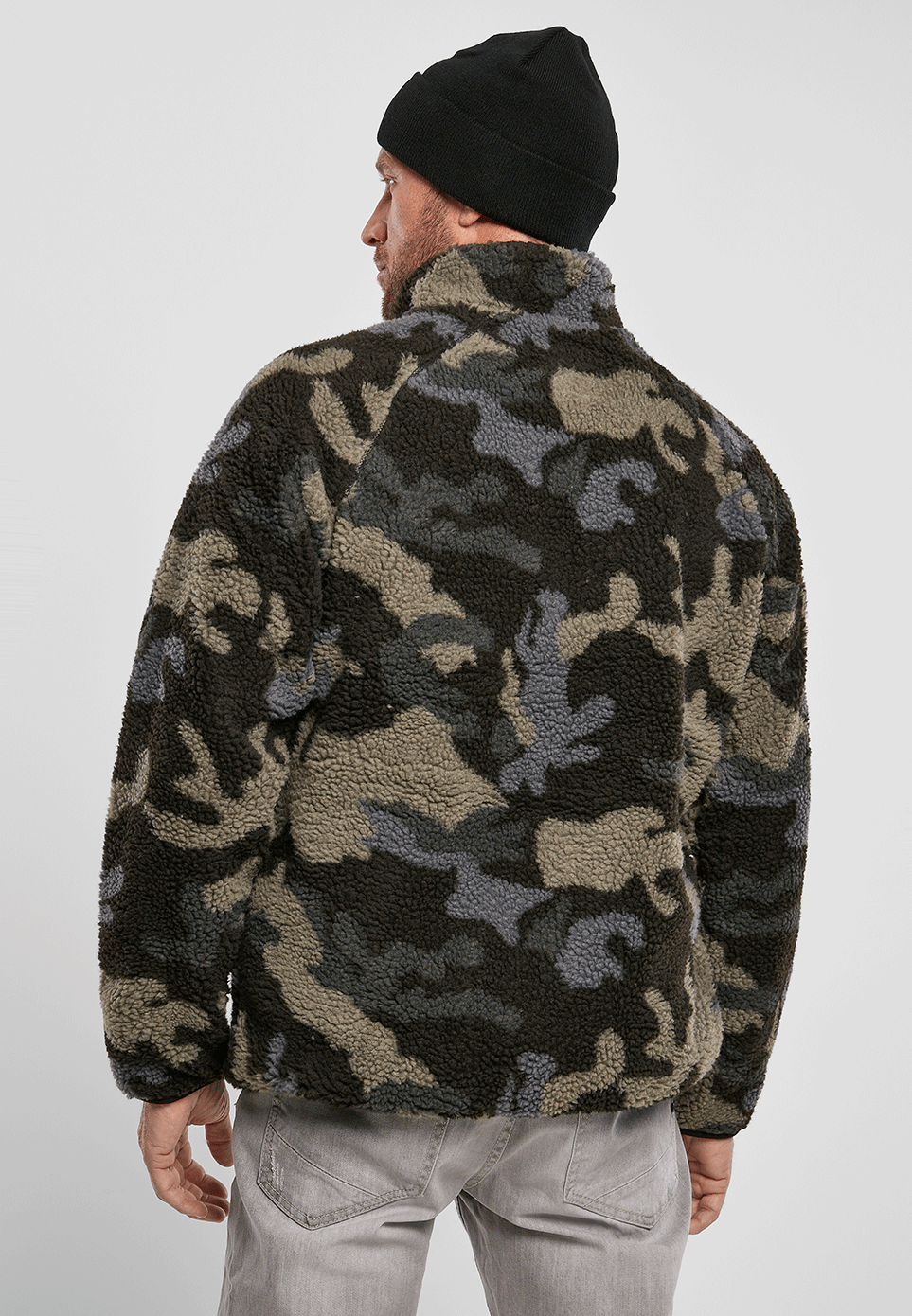 Brandit Teddyfleece flisová bunda, Darkcamo