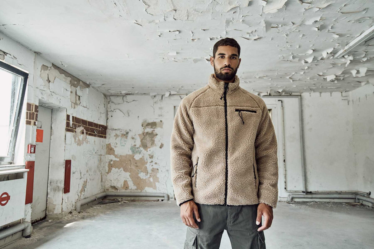 Brandit Teddyfleece flisová bunda, Khaki
