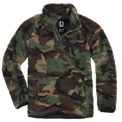 Brandit Teddyfleece Troyer fleecejacke, woodland