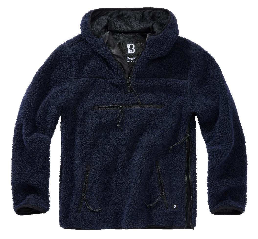 Brandit Teddyfleece Worker flísový pulóver, námornícka modrá
