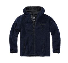 Brandit Teddyfleece Worker fleece-kapuzenjacke, navy blau
