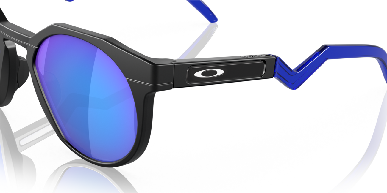 Oakley HSTN Sonnenbrille mit Rahmen Matte Black und mit Dias Prizm Sapphire Polar 52