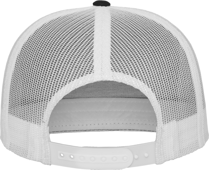Brandit Classic Trucker 2-Tone Cap mit gerader Krempe, schwarz und weiß
