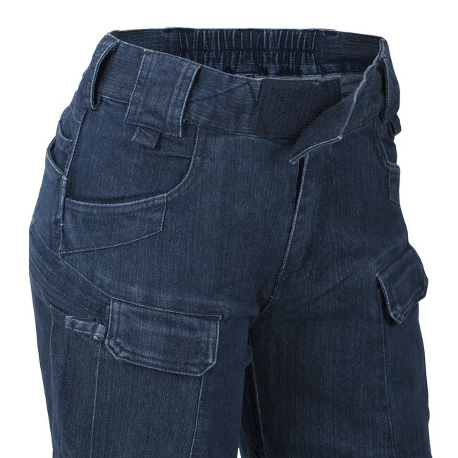 Helikon-Tex Women's UTP Resized Urban Tactical Pants, Denim Stretch, Navy Blue