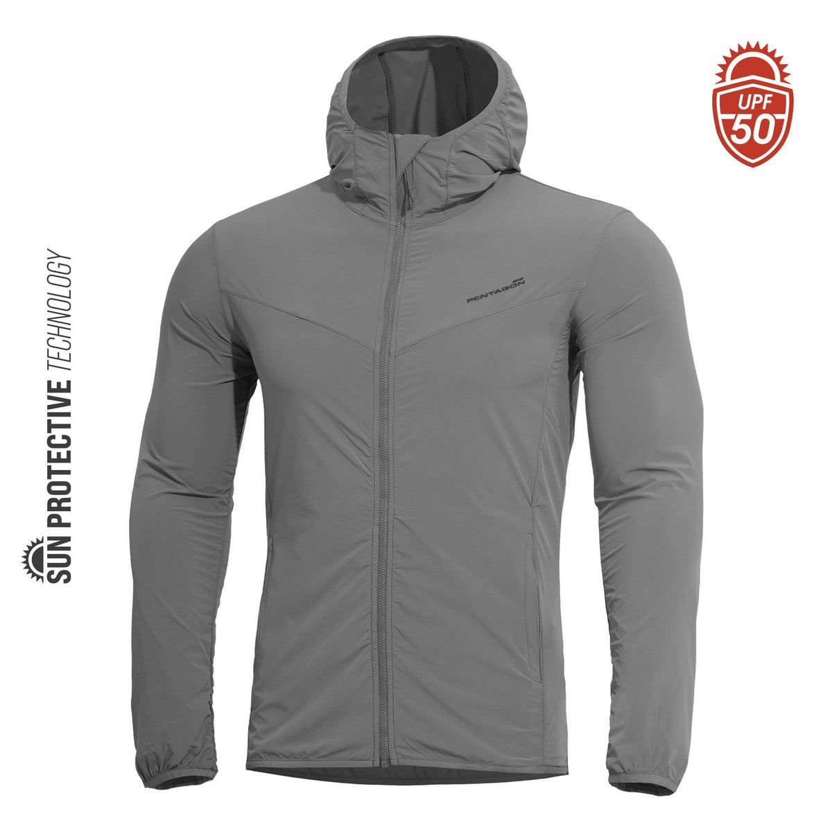 Pentagon Jacke Helios Sun SPF +50, Cinder Grey