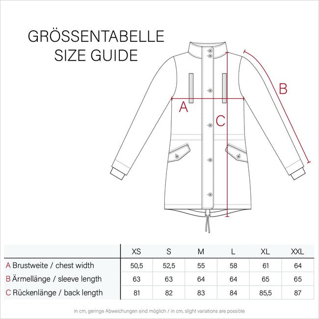 Navahoo Cristal damen Winterjacke mit Kapuze und Fell, smokey mint