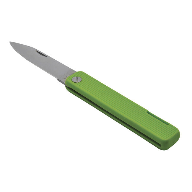 Baladeo Papagayo ECO355 taschenmesser, Klinge 7,5 cm, Stahl 420, Griff TPE lime