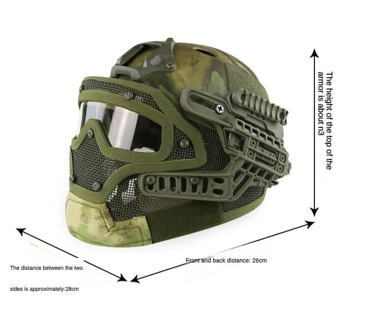 DRAGOWA Tactical Hammer taktischer Helm, Multicam (ohne Zertifizierung)