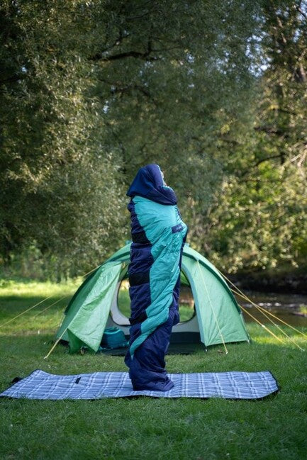 HUSKY Emotion Synthetik-Winterschlafsack -20, blau/menthol