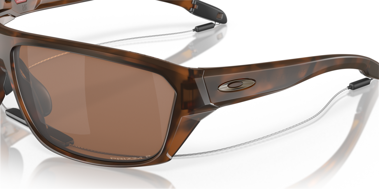 Oakley SPLIT SHOT Sonnenbrille mit Rahmen Matte Brown Tortoise und mit Dias Prizm Tungsten Polarized 64