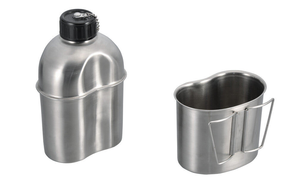 Origin Outdoors Edelstahlflasche 1,2 l mit 0,8 l Becher