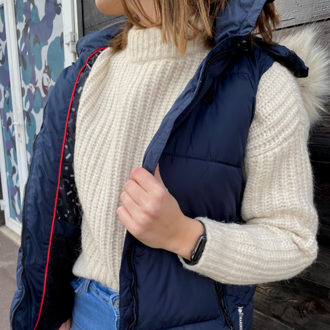 Marikoo Eisflockchen damenweste, Navy