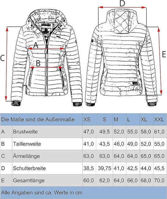 Marikoo Samtpfote damen übergangsjacke mit kapuze, neongrün