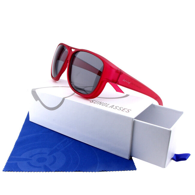 ActiveSol El Aviador Fitover-Kinder- Polarisations- Sonnenbrille, rot