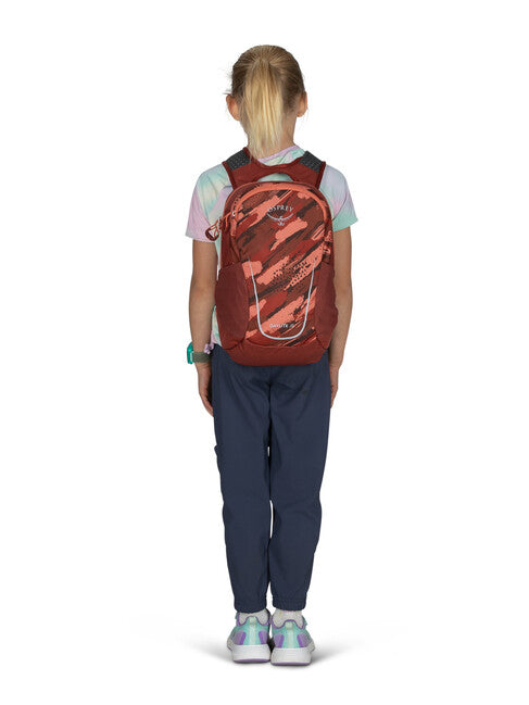 OSPREY Daylite Jr kinderrucksack pinselstriche druck/red canyon