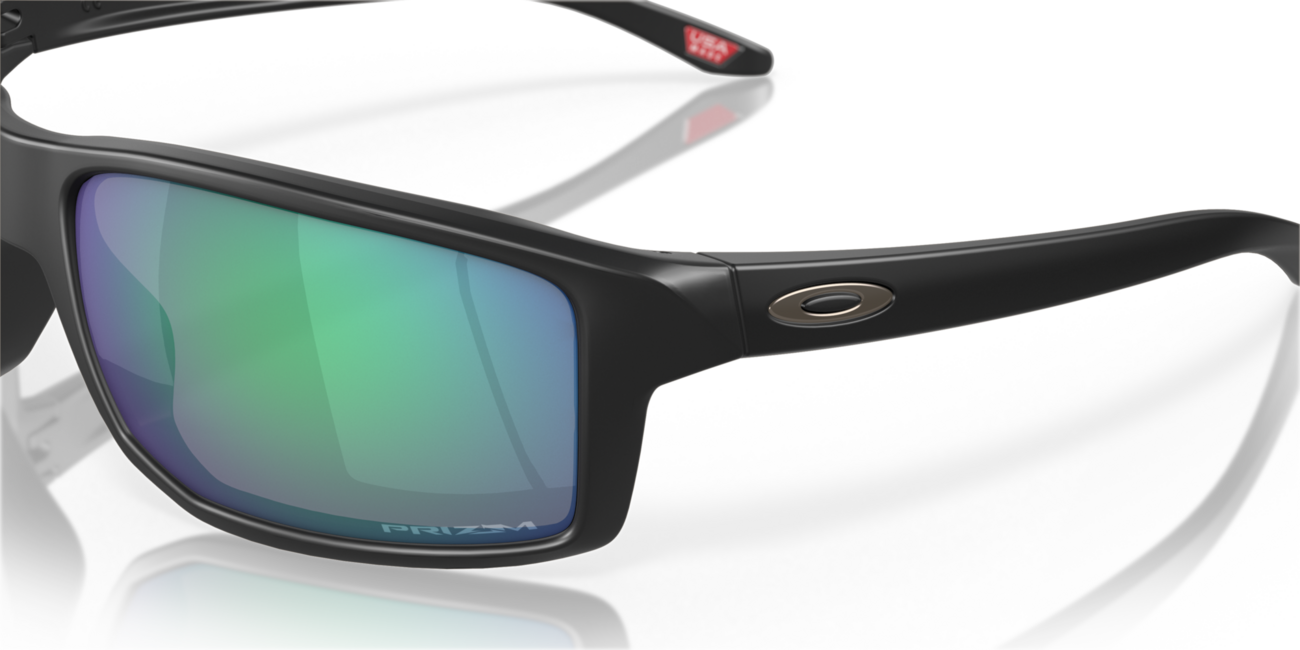 Oakley GIBSTON Sonnenbrille mit Rahmen Matte Black und mit Dias Prizm Jade 61