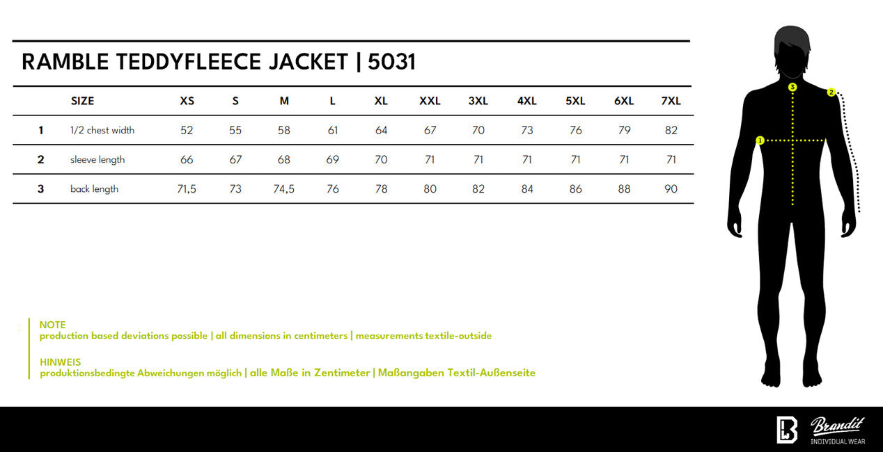 Brandit Ramble Fleecejacke teddyfleece, camel