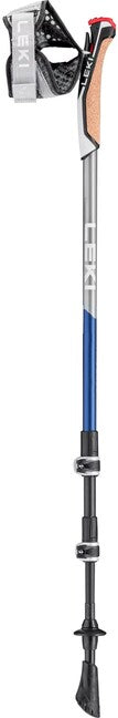 LEKI Traveller Carbon Nordic Walking Stöcke, mitternachtsblau dunkelmetallic-hellanthrazit-weiß, 90 - 130 cm