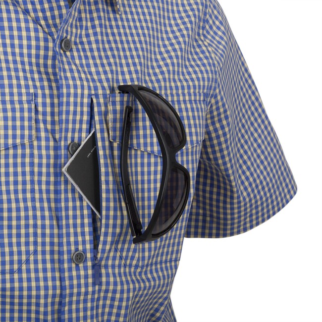 Helikon-Tex Covert Concealed Carry taktisches hemd mit kurzen Ärmeln - Dirt Red Checkered