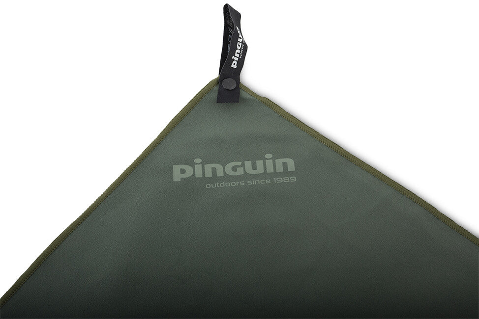 Pinguin Micro Handtuch Logo 75 x 150 cm blau